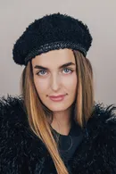 Cashmere Metallic Beret - Thumbnail 3