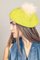 Cashmere Pom Pom Beret - Thumbnail 9