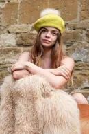 Cashmere Pom Pom Beret - Thumbnail 12