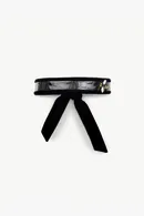 Crocodile Print Leather Bee Headband - Thumbnail 7