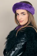 Fluffy Shearling Headband - Thumbnail 11