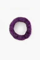 Fluffy Violet Silk Headband - Thumbnail 2