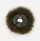 FEATHER LEATHER SCRUNCHIE - Thumbnail 1