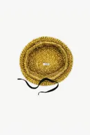 Golden Silk Openwork Beret - Thumbnail 1