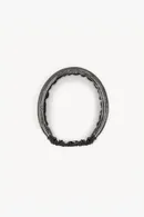 Metal Mesh Leather Headband - Thumbnail 6