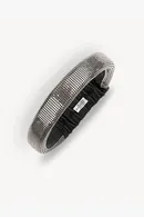 Metal Mesh Leather Headband - Thumbnail 7