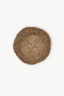 Patent Leather Silk Mesh Beret - Thumbnail 3