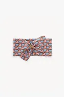 PRINTED SILK HEADBAND WITH ADJUSTER - Thumbnail 2