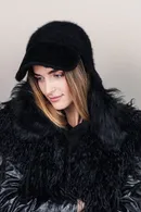 Shearling Cashmere Aviator Hat - Thumbnail 10