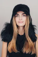 Shearling Cashmere Aviator Hat - Thumbnail 9