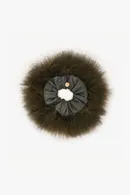 FEATHER LEATHER SCRUNCHIE - Thumbnail 2