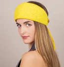 Silky Eiderdown Sunflower Headband - Thumbnail 1